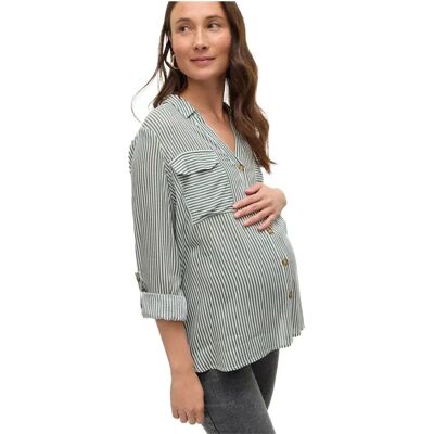 Vero Moda Camicia A Maniche Lunghe Bumpy Maternity Laurel Wreath / Snow White L Vero Moda Camicia A Maniche Lunghe Bumpy Maternity Laurel Wreath / Snow White L