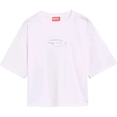 Diesel Maglietta A Maniche Corte T-buxt Crop Od White L Diesel Maglietta A Maniche Corte T-buxt Crop Od White L