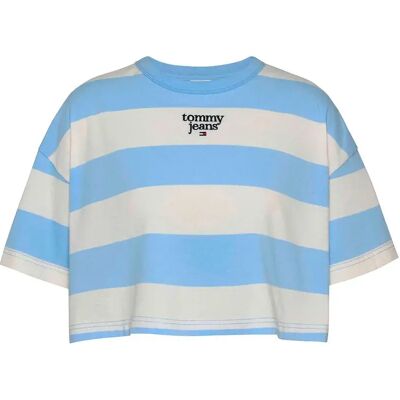 Tommy Hilfiger Top A Maniche Corte Dw0dw18799 Blue S Tommy Hilfiger Top A Maniche Corte Dw0dw18799 Blue S