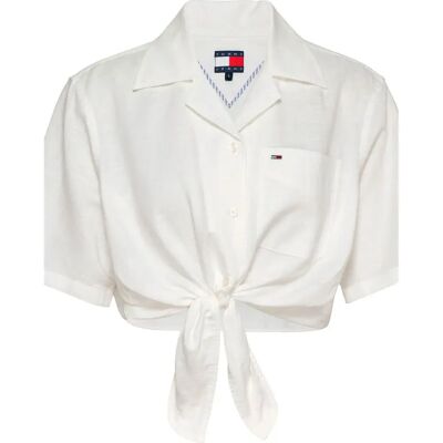 Tommy Hilfiger Camicia A Maniche Corte Dw0dw20286 White M Tommy Hilfiger Camicia A Maniche Corte Dw0dw20286 White M