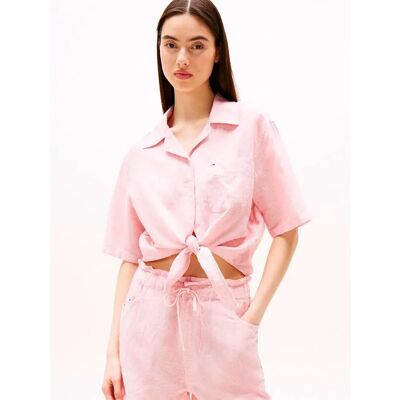 Tommy Hilfiger Camicia A Maniche Corte Dw0dw20286 Pink L Tommy Hilfiger Camicia A Maniche Corte Dw0dw20286 Pink L