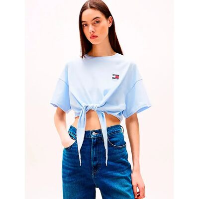 Tommy Hilfiger Top A Maniche Corte Dw0dw20321 Blue L Tommy Hilfiger Top A Maniche Corte Dw0dw20321 Blue L