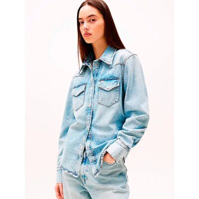 Tommy Hilfiger Camicia A Maniche Lunghe Dw0dw2116 Denim Denim XS Tommy Hilfiger Camicia A Maniche Lunghe Dw0dw2116 Denim Denim XS