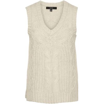 Vero Moda Gilet Di Maglia Briella Beige XS Vero Moda Gilet Di Maglia Briella Beige XS