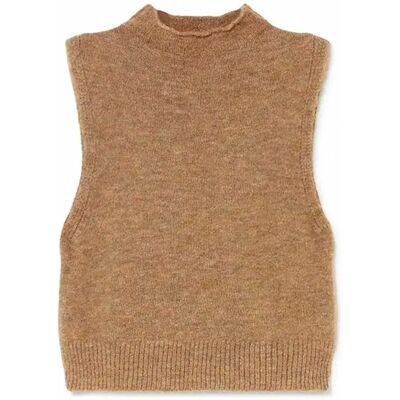 Mus&bombon Gilet Di Maglia Jaspe Brown L Mus&bombon Gilet Di Maglia Jaspe Brown L