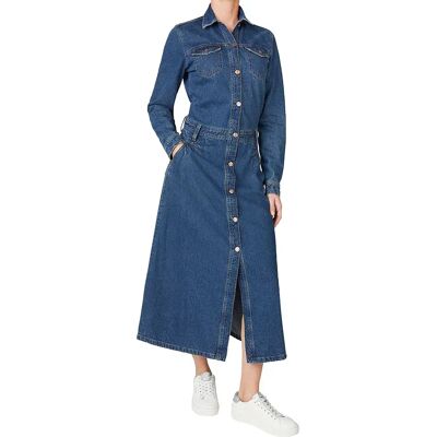 Pepe Jeans Vestito A Maniche Lunghe Becky Denim Denim S Pepe Jeans Vestito A Maniche Lunghe Becky Denim Denim S