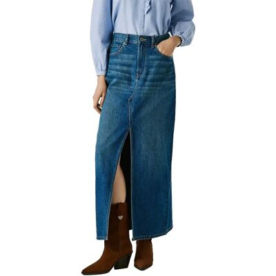 Pepe Jeans Gonna Lunga A Vita Alta Maxi Denim Denim 4V1 S Pepe Jeans Gonna Lunga A Vita Alta Maxi Denim Denim 4V1 S