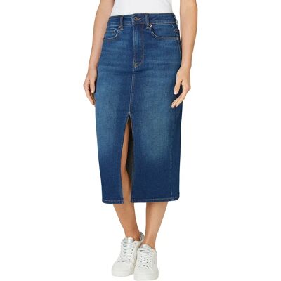 Pepe Jeans Gonna Midi A Vita Alta Midi Denim Denim 5FB L Pepe Jeans Gonna Midi A Vita Alta Midi Denim Denim 5FB L