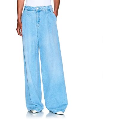 Armani Exchange Pantaloni A Vita Alta Xw001105_af19 Light Blue Denim 40 Armani Exchange Pantaloni A Vita Alta Xw001105_af19 Light Blue Denim 40
