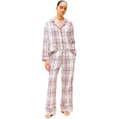 Tommy Hilfiger Pigiama A Maniche Lunghe Uw0uw06155 City Plaid Ivory Silk M Tommy Hilfiger Pigiama A Maniche Lunghe Uw0uw06155 City Plaid Ivory Silk M