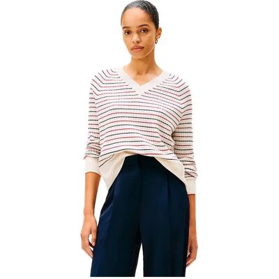Tommy Hilfiger Maglione Con Scollo A V Ww0ww617 Red / Blue / White XL Tommy Hilfiger Maglione Con Scollo A V Ww0ww617 Red / Blue / White XL