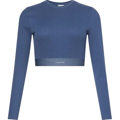 Calvin Klein Top A Maniche Lunghe 000qs7217e Dark Denim M Calvin Klein Top A Maniche Lunghe 000qs7217e Dark Denim M