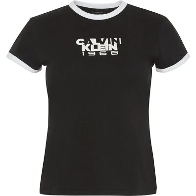 Calvin Klein Jeans Maglietta A Maniche Corte 1968 Graphic Baby Black XS Calvin Klein Jeans Maglietta A Maniche Corte 1968 Graphic Baby Black XS