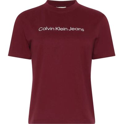 Calvin Klein Jeans Maglietta A Maniche Corte Graphic Intense Magenta Jewel XS Calvin Klein Jeans Maglietta A Maniche Corte Graphic Intense Magenta Jewel XS