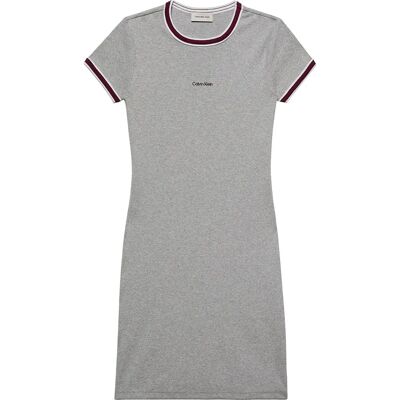 Calvin Klein Jeans Vestito A Maniche Corte Lv07d202g History Heather Grey S Calvin Klein Jeans Vestito A Maniche Corte Lv07d202g History Heather Grey S