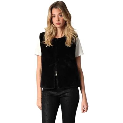 Deeluxe Gilet Di Maglia Fuzzy Black S Deeluxe Gilet Di Maglia Fuzzy Black S