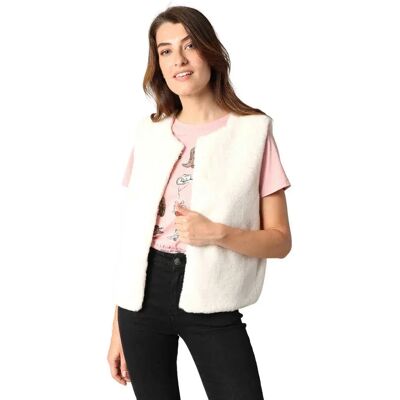 Deeluxe Gilet Di Maglia Fuzzy Cream S Deeluxe Gilet Di Maglia Fuzzy Cream S