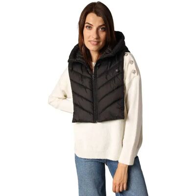 Deeluxe Gilet Hoodie Black One Size Deeluxe Gilet Hoodie Black One Size