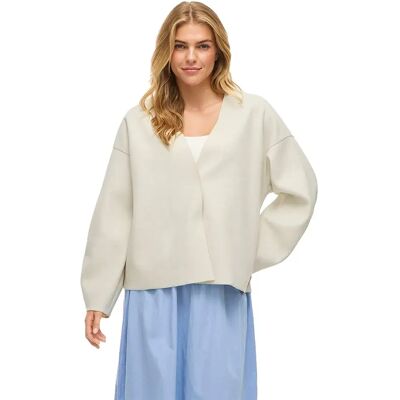 Vila Cardigan Juice Loose Super Light Natural Melan 36 Vila Cardigan Juice Loose Super Light Natural Melan 36