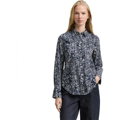 Tom Tailor Blusa A Maniche Lunghe 107586 Navy Abstract Dot Design 42 Tom Tailor Blusa A Maniche Lunghe 107586 Navy Abstract Dot Design 42