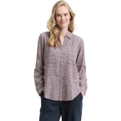 Tom Tailor Blusa A Maniche Lunghe With Slub Structure 103527 Bordeaux Red 42 Tom Tailor Blusa A Maniche Lunghe With Slub Structure 103527 Bordeaux Red 42