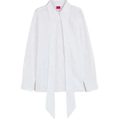 Hugo Blusa A Maniche Lunghe Eryss 10259151 01 White 100 40 Hugo Blusa A Maniche Lunghe Eryss 10259151 01 White 100 40