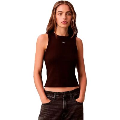Calvin Klein Jeans Maglietta Senza Maniche Lv07c201g Mocha Brown L Calvin Klein Jeans Maglietta Senza Maniche Lv07c201g Mocha Brown L