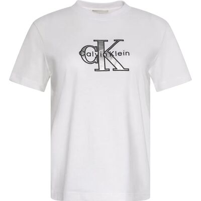 Calvin Klein Jeans Maglietta A Maniche Corte Lv07e819g Brilliant White 2XS Calvin Klein Jeans Maglietta A Maniche Corte Lv07e819g Brilliant White 2XS