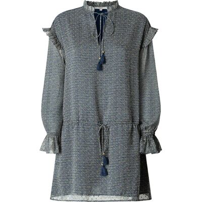 Pepe Jeans Vestito Corto A Maniche Lunghe Alex Deep Sea Blue XS Pepe Jeans Vestito Corto A Maniche Lunghe Alex Deep Sea Blue XS