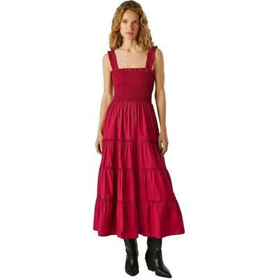 Pepe Jeans Vestito Lungo Senza Maniche Avril Cranberry Pink XL Pepe Jeans Vestito Lungo Senza Maniche Avril Cranberry Pink XL