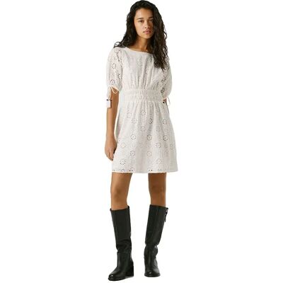Pepe Jeans Vestito Corto A Maniche Corte Chiara White S Pepe Jeans Vestito Corto A Maniche Corte Chiara White S