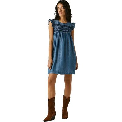 Pepe Jeans Vestito Corto Senza Maniche Cindy Blue XS Pepe Jeans Vestito Corto Senza Maniche Cindy Blue XS