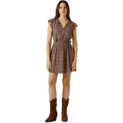 Pepe Jeans Vestito Corto Senza Maniche Doty Earth Brown XS Pepe Jeans Vestito Corto Senza Maniche Doty Earth Brown XS