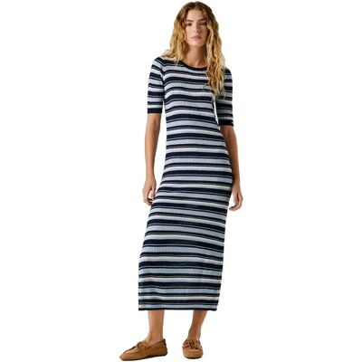 Pepe Jeans Vestito Lungo A Maniche Corte Kimmi Union Blue XS Pepe Jeans Vestito Lungo A Maniche Corte Kimmi Union Blue XS