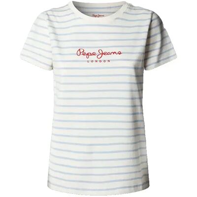Pepe Jeans Maglietta A Maniche Corte Mae Striped White L Pepe Jeans Maglietta A Maniche Corte Mae Striped White L