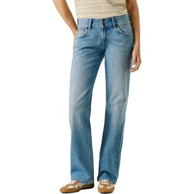 Pepe Jeans Jeans A Vita Bassa Venus Straight Fit Denim Vintage Sunfade 27 Pepe Jeans Jeans A Vita Bassa Venus Straight Fit Denim Vintage Sunfade 27