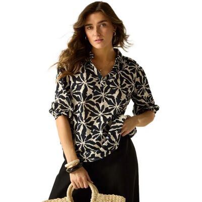 Regatta Blusa A Maniche Lunghe Nofino Abstract Floral Broderie 42 Regatta Blusa A Maniche Lunghe Nofino Abstract Floral Broderie 42