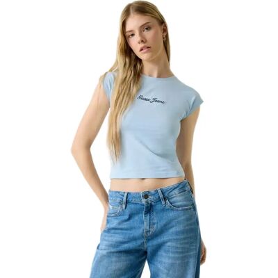 Guess Jeans Maglietta A Maniche Corte W6ri21j131 Aerial Blue S Guess Jeans Maglietta A Maniche Corte W6ri21j131 Aerial Blue S
