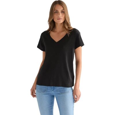 Wrangler Maglietta A Maniche Corte Con Collo A V Easy Black XL Wrangler Maglietta A Maniche Corte Con Collo A V Easy Black XL