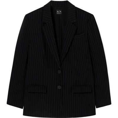 Armani Exchange Blazer Xw001790_af19011 Black / Desbreeze Pins 42 Armani Exchange Blazer Xw001790_af19011 Black / Desbreeze Pins 42