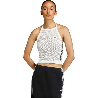 Adidas Originals Canotta Knitted Crochet Off White M Adidas Originals Canotta Knitted Crochet Off White M
