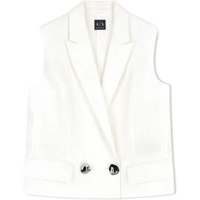 Armani Exchange Gilet Xw001770_af21530 Optic White 44 Armani Exchange Gilet Xw001770_af21530 Optic White 44