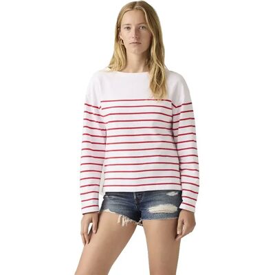 Levi´s ® Top A Maniche Lunghe Marin Stripe Magnolia Stripe Bright White / True Red M Levi´s ® Top A Maniche Lunghe Marin Stripe Magnolia Stripe Bright White / True Red M