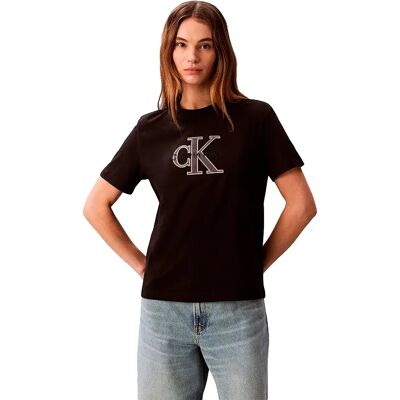 Calvin Klein Jeans Maglietta A Maniche Corte Hero Classic Monologo Black XL Calvin Klein Jeans Maglietta A Maniche Corte Hero Classic Monologo Black XL