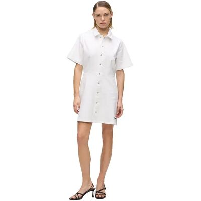 Karl Lagerfeld Jeans Vestito Corto A Maniche Corte B2w13056 White Denim XS Karl Lagerfeld Jeans Vestito Corto A Maniche Corte B2w13056 White Denim XS