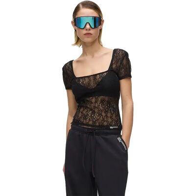 Karl Lagerfeld Jeans Top A Maniche Corte B2w17060 Black XS Karl Lagerfeld Jeans Top A Maniche Corte B2w17060 Black XS