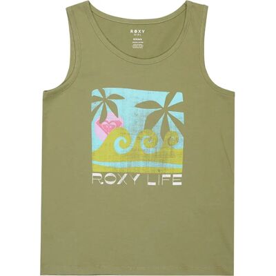 Roxy Maglietta Senza Maniche Miaregular Vintage Oil Green 12 Anni Roxy Maglietta Senza Maniche Miaregular Vintage Oil Green 12 Anni