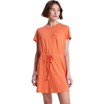 Roxy Vestito A Maniche Corte Sunny Expedition Solid Camellia M Roxy Vestito A Maniche Corte Sunny Expedition Solid Camellia M