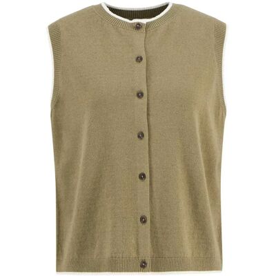 Barbour Gilet Maia Bleached Olive / Cloud S Barbour Gilet Maia Bleached Olive / Cloud S