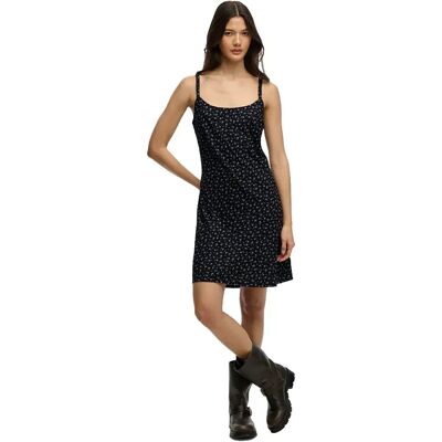 Superdry Vestito Corto Senza Maniche Printed Cami Mini Black Ditsy Floral XS Superdry Vestito Corto Senza Maniche Printed Cami Mini Black Ditsy Floral XS